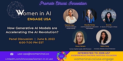 Women in AI – Engage USA -How Generative AI models accelerate AI revolution