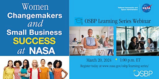 OSBP Learning Series: Women Changemakers and Small Business Success at NASA
