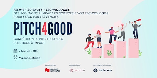 Pitch4Good : Femmes, sciences et technologies