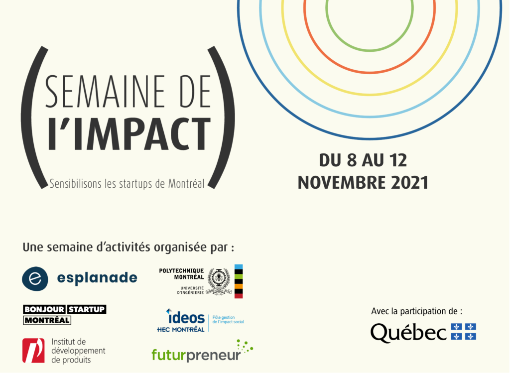 Launch of a first Impact Week dedicated to Montréal startups