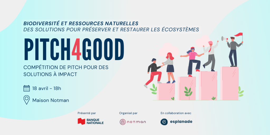 Pitch4Good | Biodiversité et Ressources naturelles
