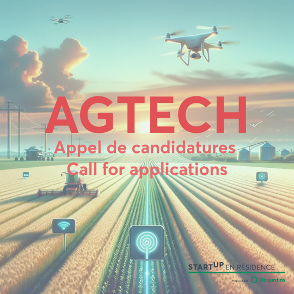Startup en Résidence: Appel de candidatures en AgTech
